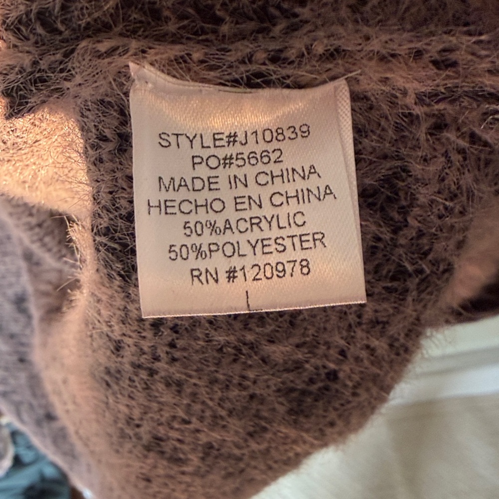 Entro Leopard Print Furry Knit Long Duster Cardigan - Picture 8 of 8